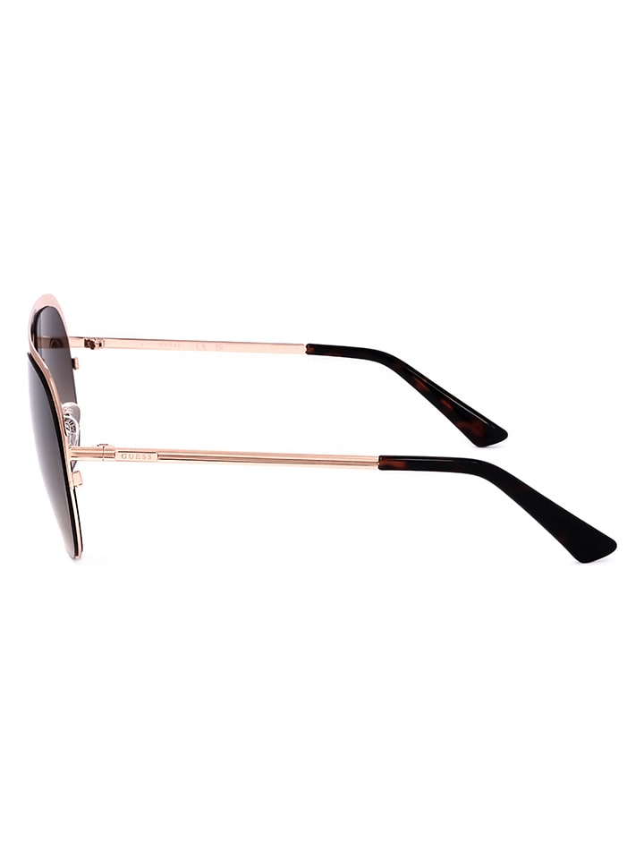 Guess Unisex-Sonnenbrille in Schwarz/ Gold günstig kaufen 59