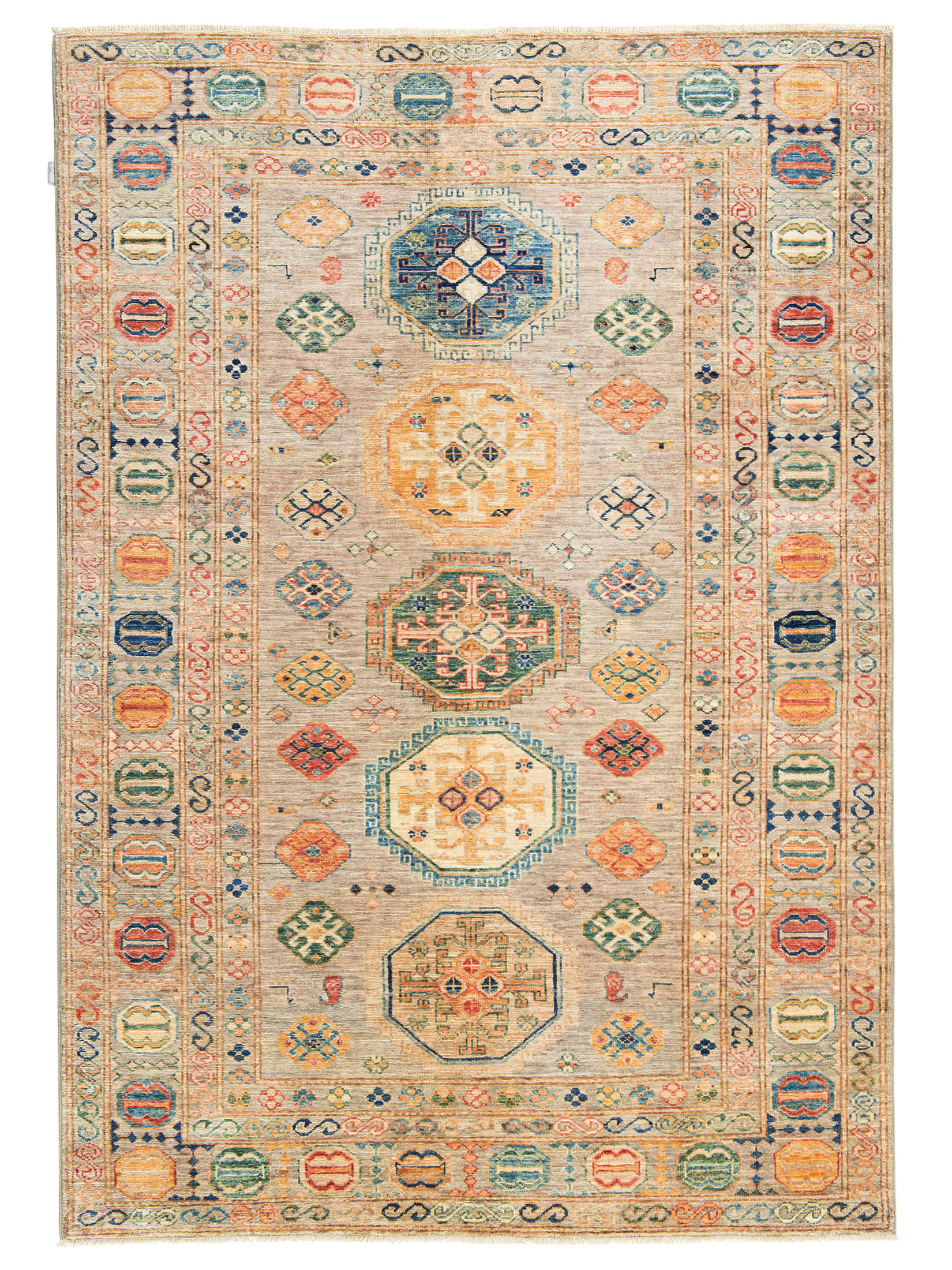 Kazak Ghazni ca. 147 x 208 cm, Unikat / Einzelstück