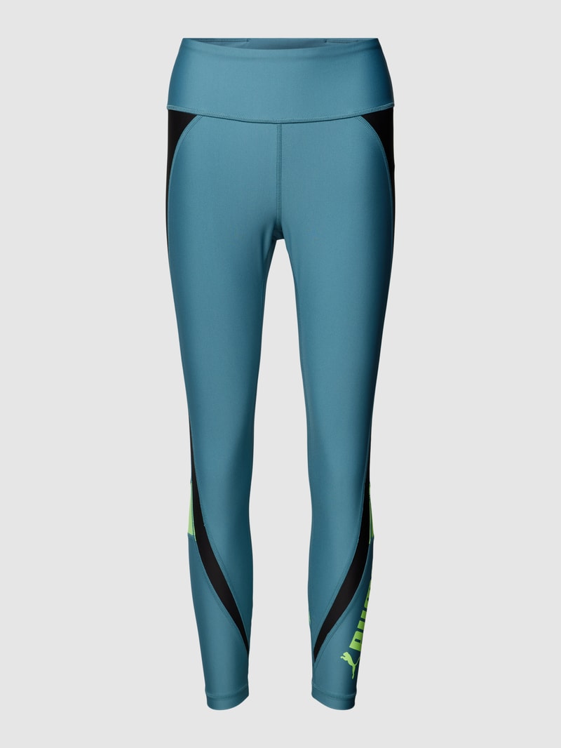 Leggings mit Label-Print in mint