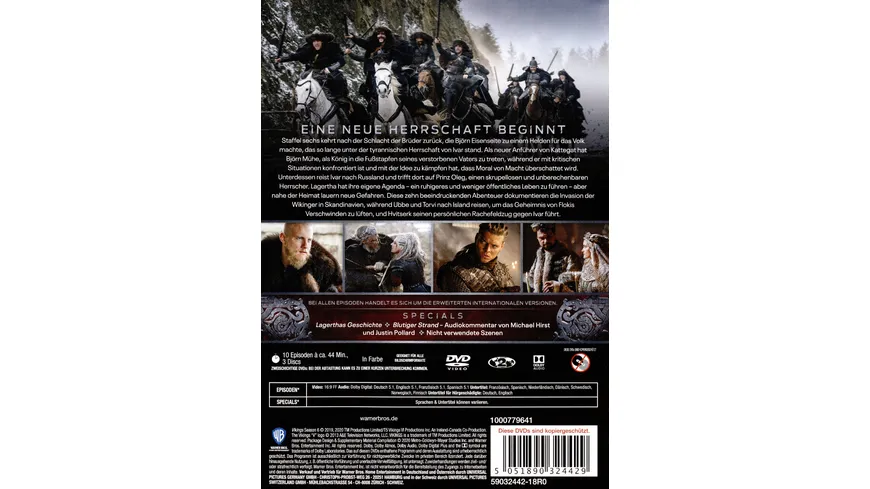 Vikings - Season 6.1  [3 DVDs]