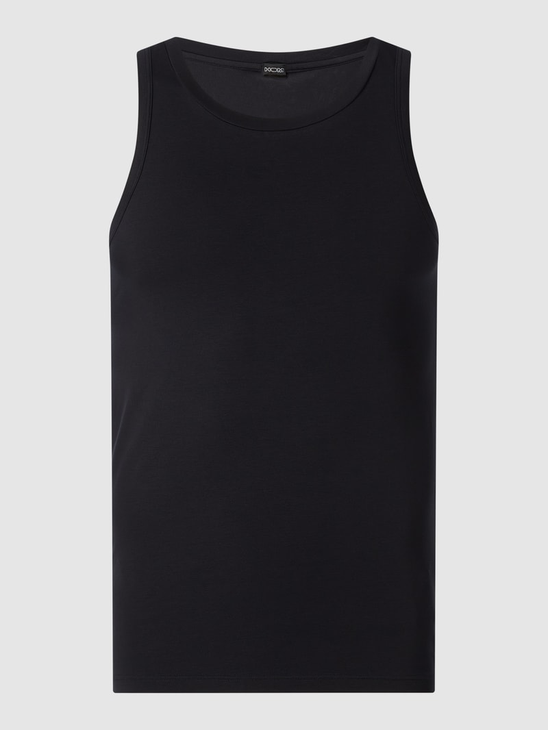 Tanktop mit Stretch-Anteil in schwarz
