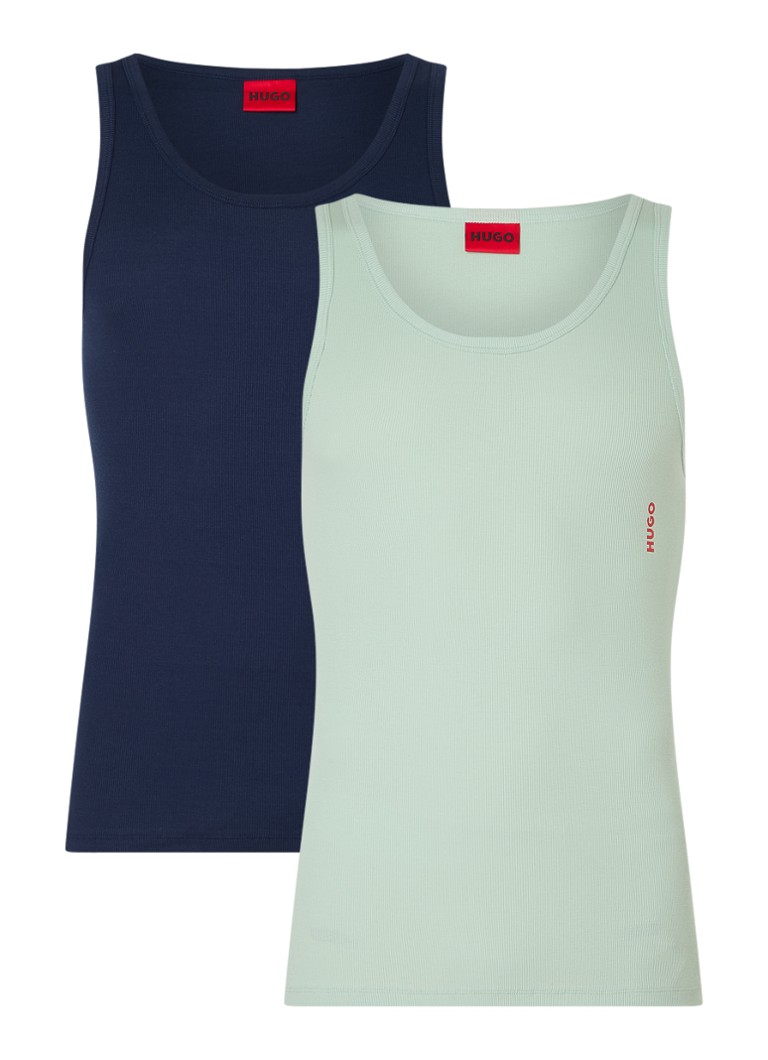 HUGO BOSS Singlet with logo in 2-pack