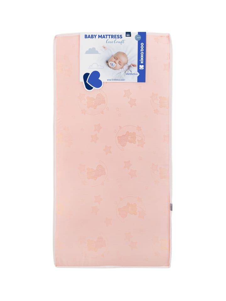 Kikkaboo Babybett Matratze CocoCraft 120x60x15cm in rosa günstig kaufen 60x120 cm