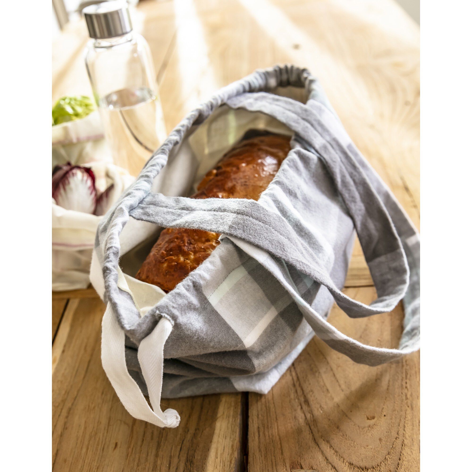 Sac à pain en tissu flanelle