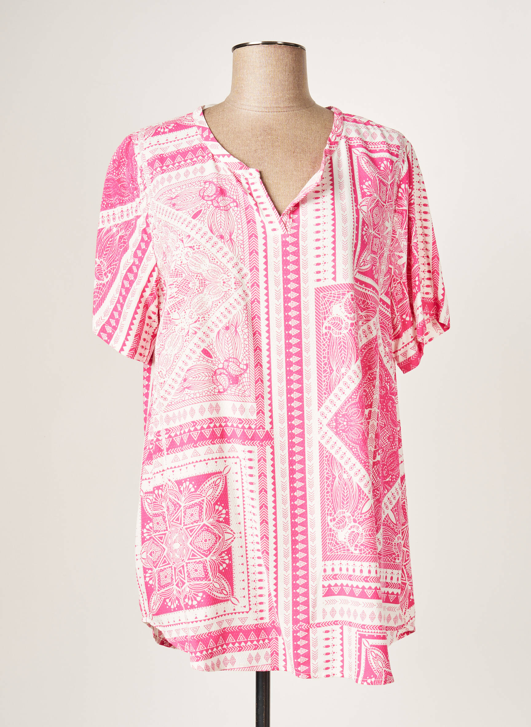 Ciso Tuniquemanchecourte Femme couleur rose