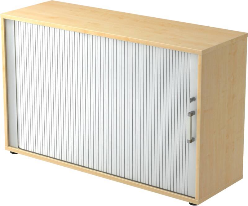 Hammerbacher Aktenschrank 2FH Ahorn Holz, Metall 1.200 x 400 x 748 mm