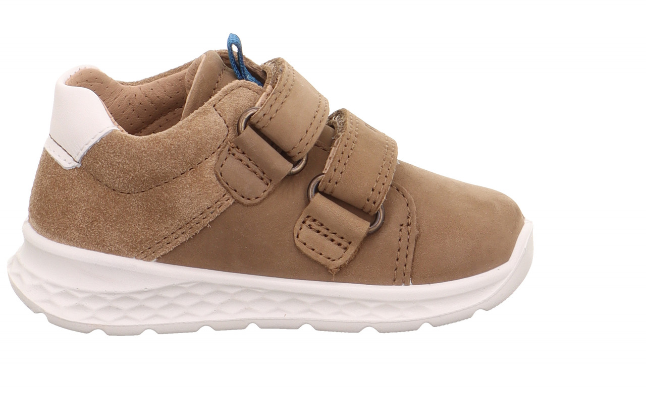 BREEZE - Braun/Blau Sneaker low mit Klettverschluss