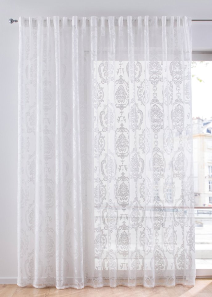 Jacquard Gardine mit Ornamenten