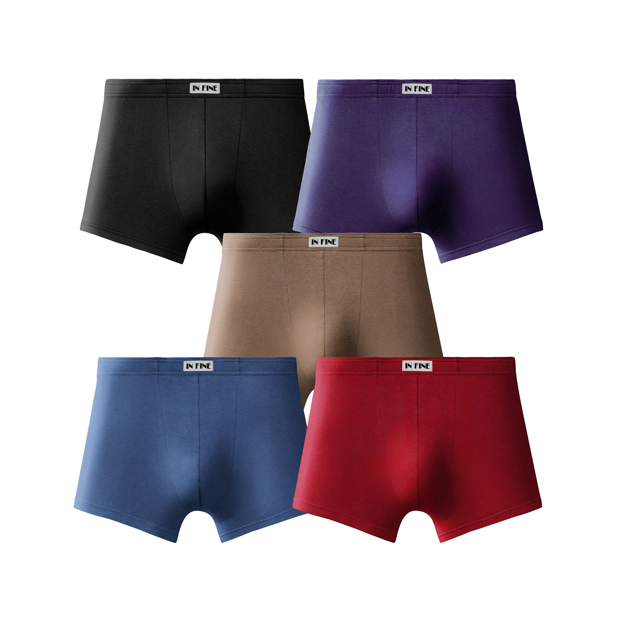 Boxer uni ceinture élastiquée recouverte