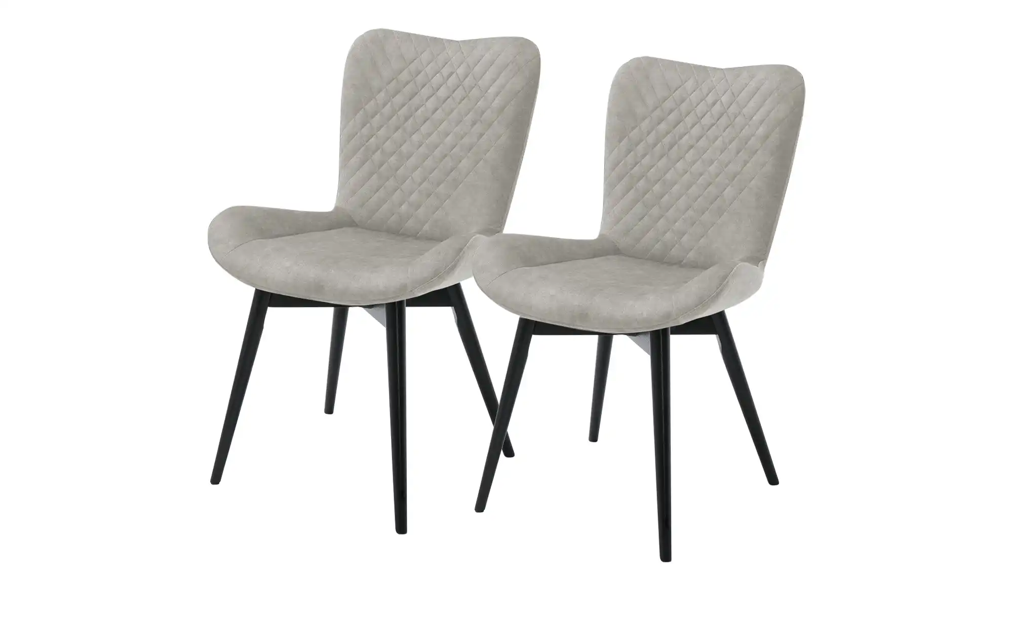 Gray & Jones 2er Set Esszimmerstuhl  mit Diamant-Steppung Tierra Fuego Two