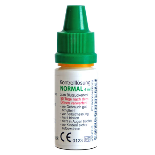 GLUCO TEST Plus Kontrolllösung normal  4 ml  Lösung