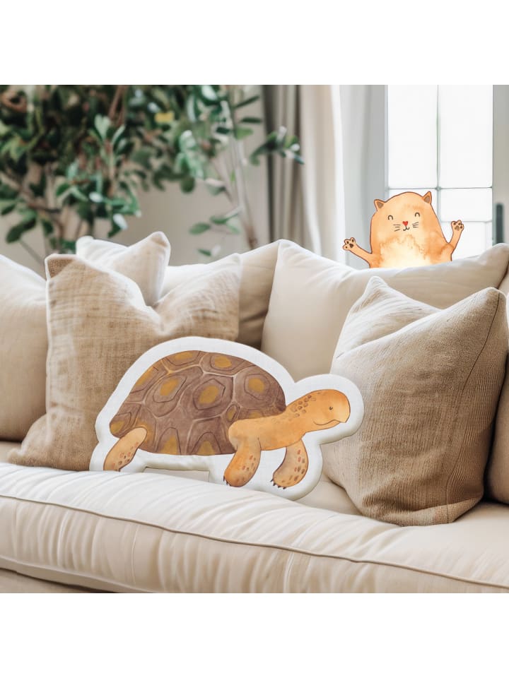 Mr. & Mrs. Panda Kissen Kuscheltier Schildkröte Marschieren ohne... in Weiß günstig kaufen