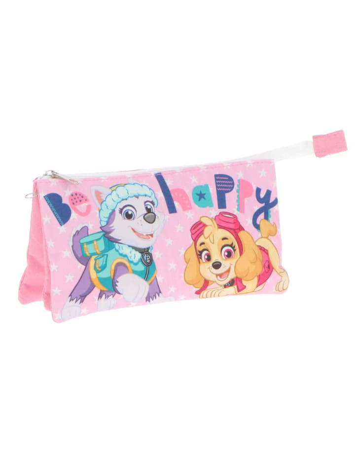 Paw Patrol Federmäppchen „Go Pups Go“ Praktisches Schulaccessoire für Kinder in Rosa günstig kaufen 21 cm