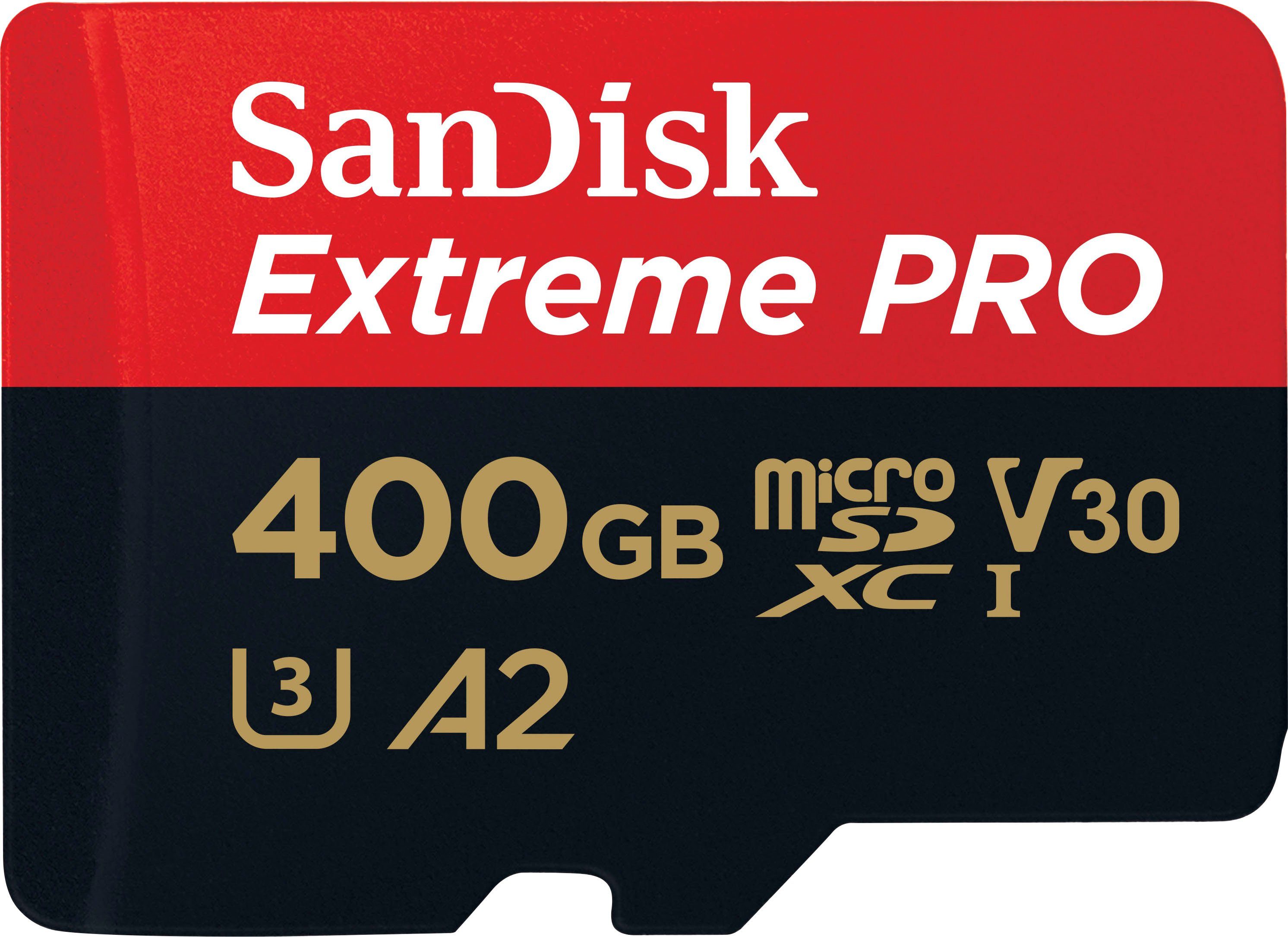 Sandisk Extreme PRO® microSD™ 400GB Speicherkarte (400 GB, Class 10, 200 MB/s Lesegeschwindigkeit)