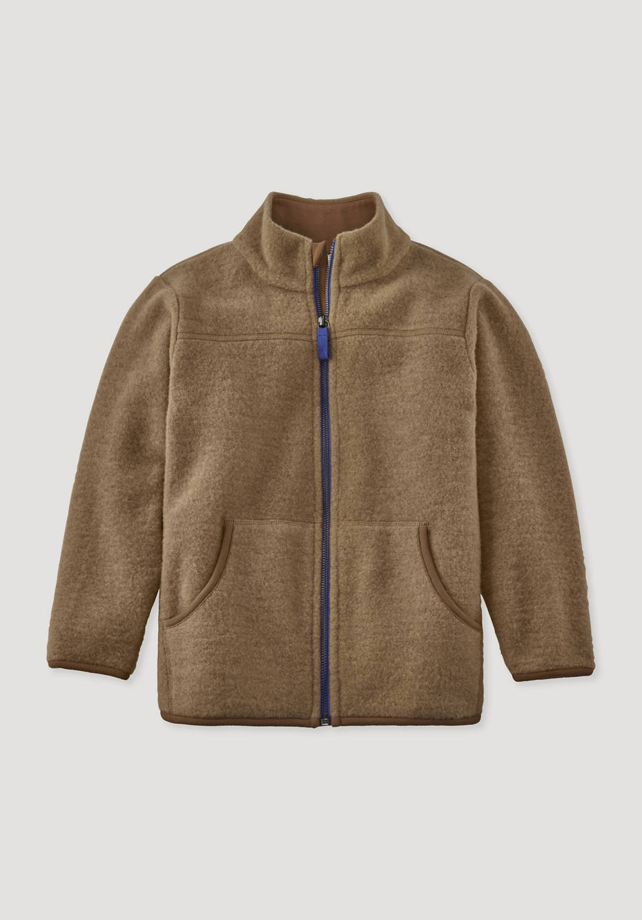 Wollfleece-Jacke aus reiner Bio-Merinowolle