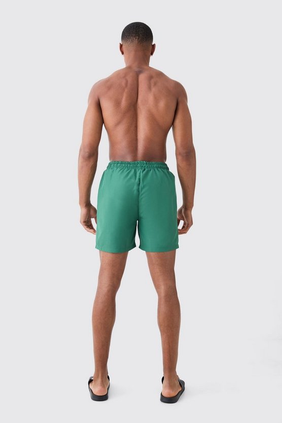 Mittellange Ripstop Badehose