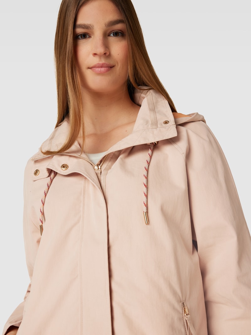 Jacke mit Kapuze in beige