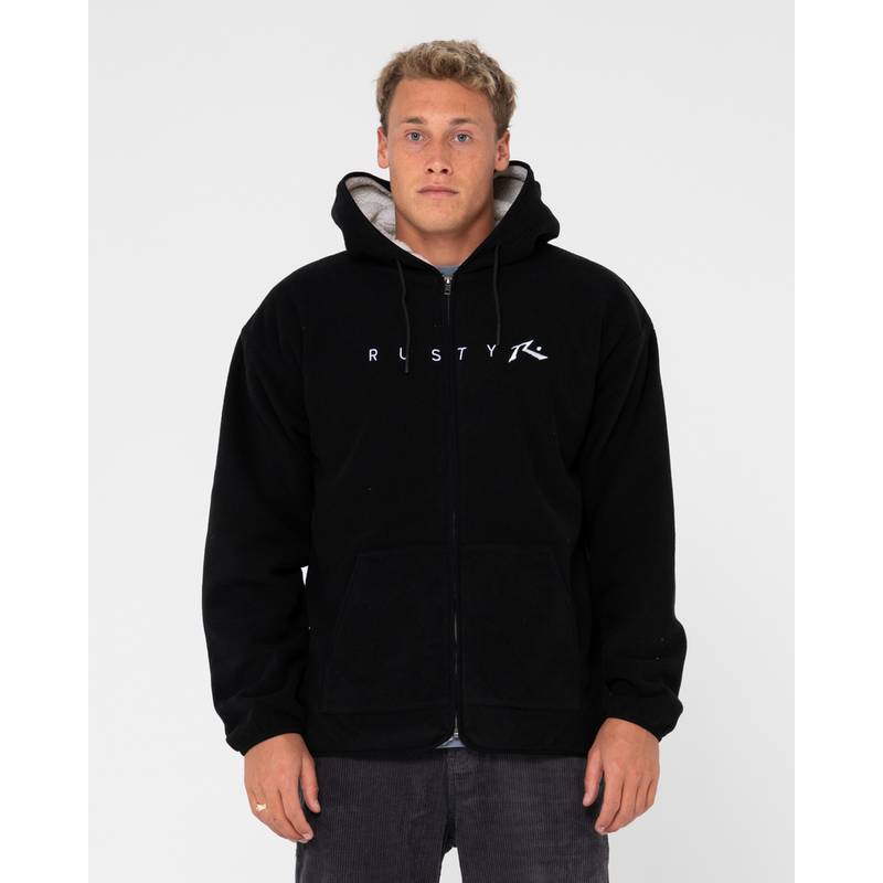 RUSTY IN LINE SHERPA ZIP THRU POLAR FLEECE Fleecejacke Herren