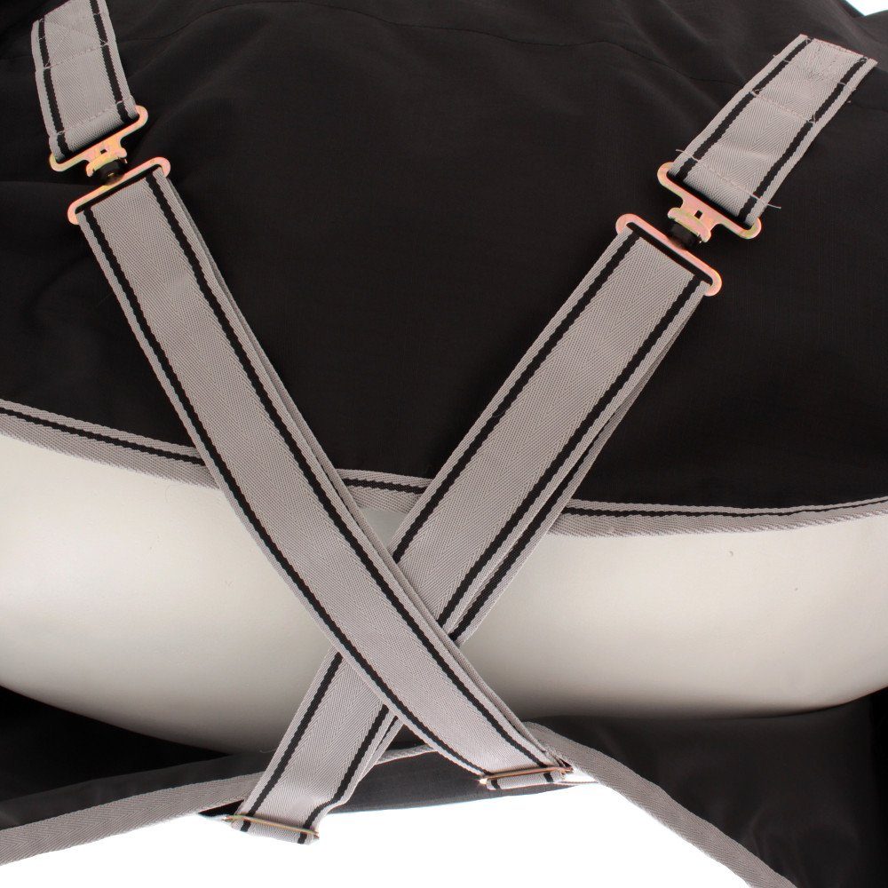 Bucas Pferde-Regendecke Bucas Anniversary Turnout Light SD 0g - Black/Silver