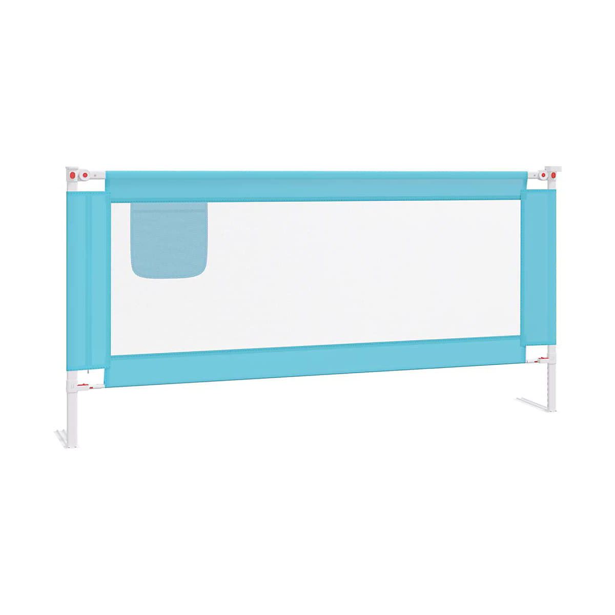 Kleinkind-Bettschutzgitter Blau 190x25 cm Stoff