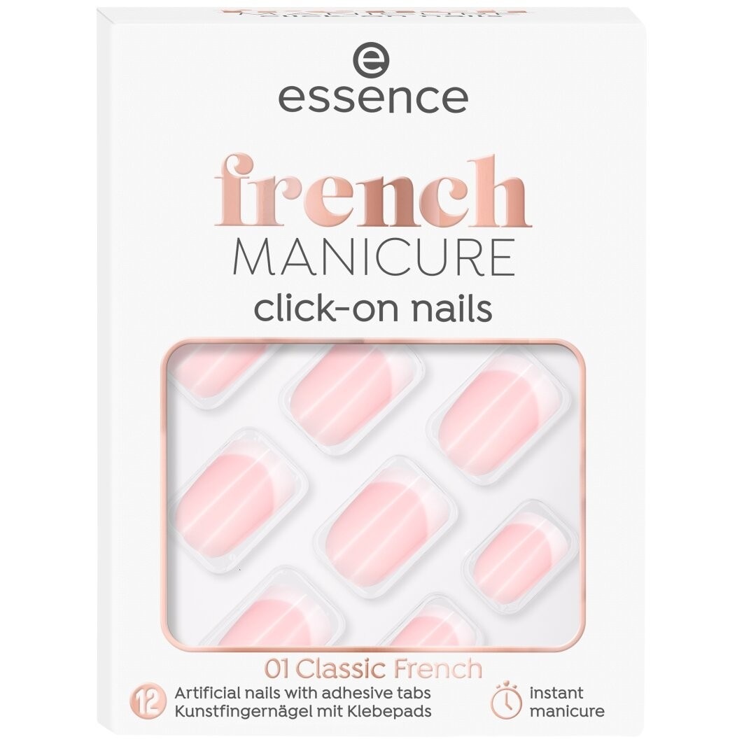 French Manicure Click-on Nails