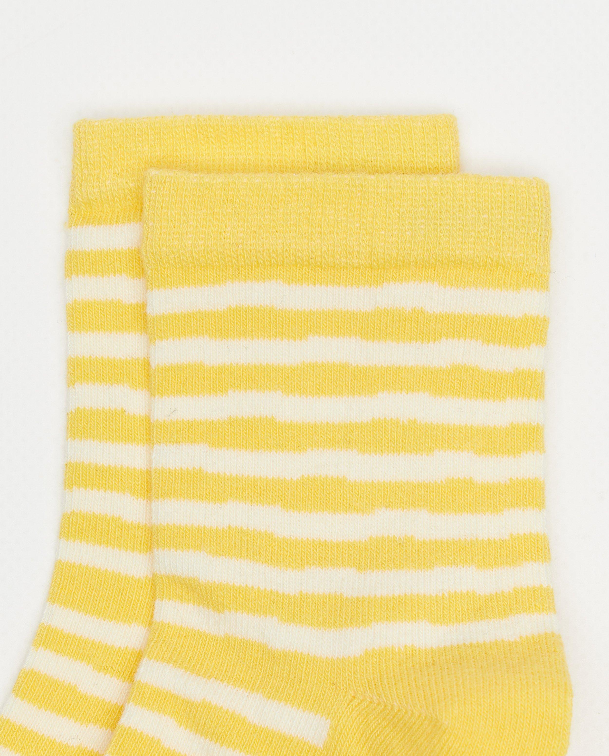 Ciorapi cu dungi Elisabeth Lucie Baeten, unisex galbeni
