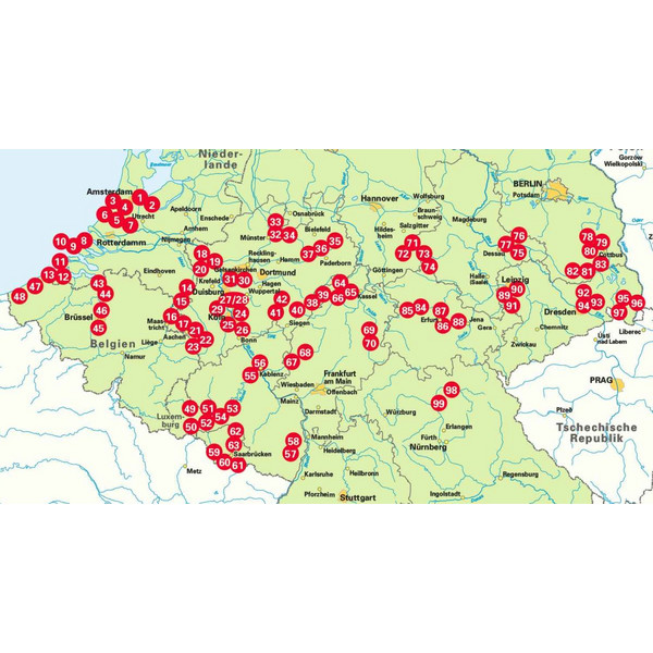 DIE 99 SCHÖNSTEN RADTOUREN FÜR CAMPER IN DEUTSCHLANDS MITTE - Radwanderführer