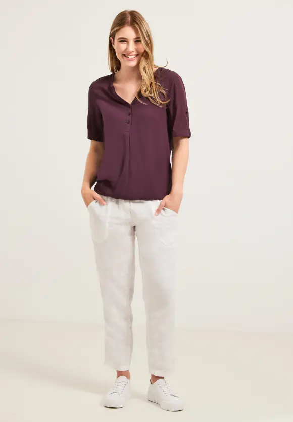 CECIL Unifarbene Basic Bluse