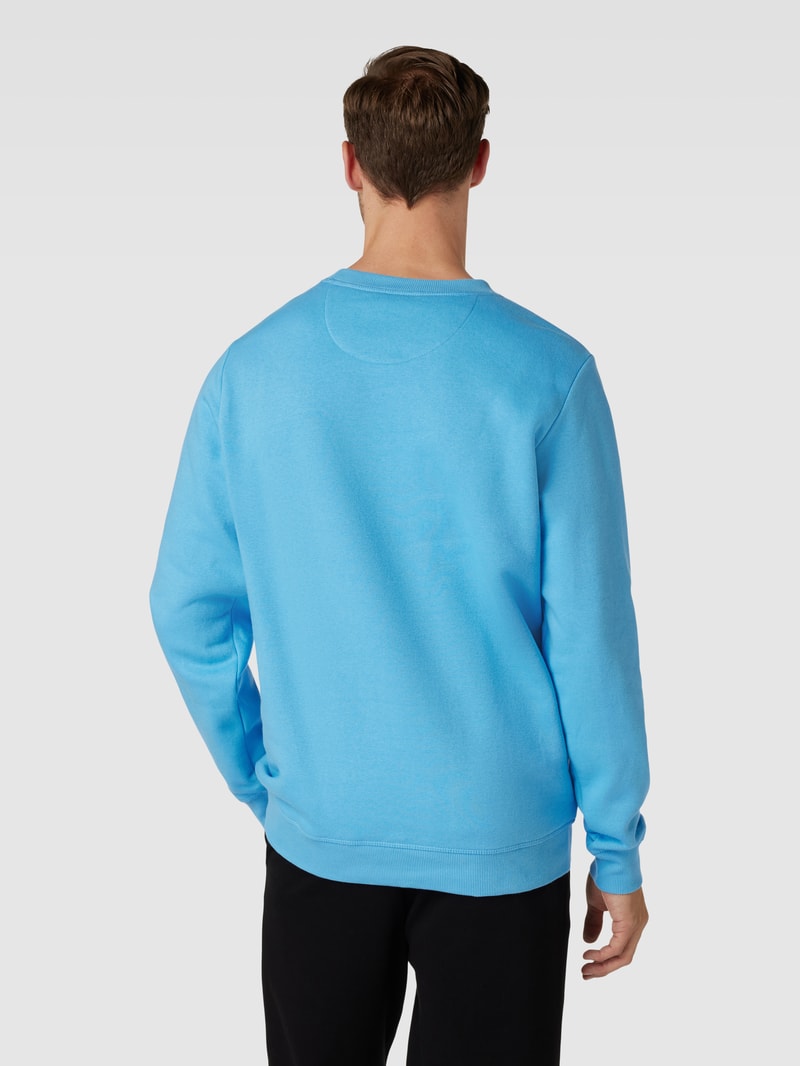 Sweatshirt mit Rundhalsausschnitt Modell 'TILO' in blau