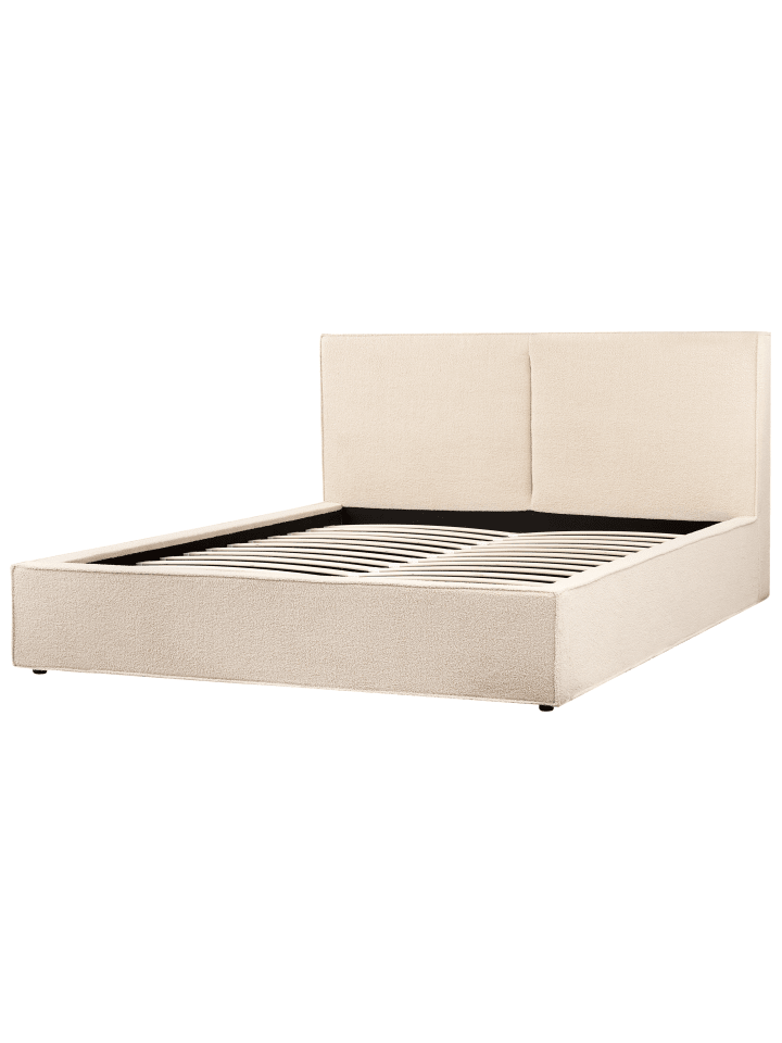 Beliani Doppelbett MOISSAC in Beige - (W) 197 x (H) 108 x (L) 224 cm günstig kaufen onesize
