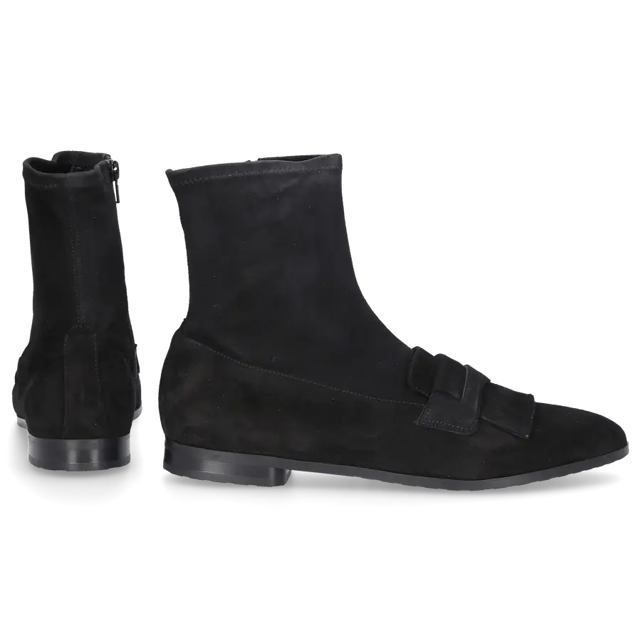 Truman's - Klassische Stiefeletten 9267 Veloursleder - schwarz