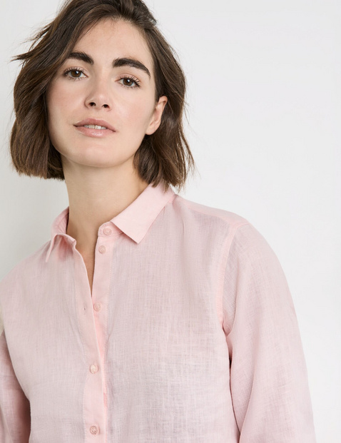 Longbluse aus Leinen