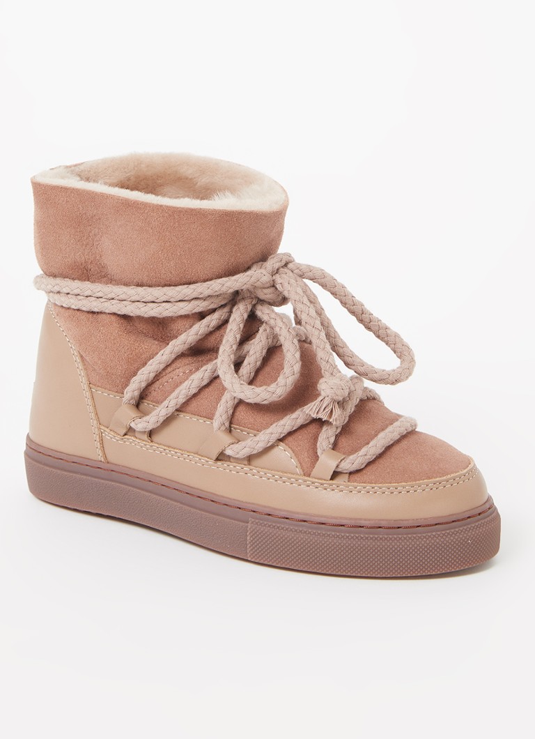 Inuikii Classic sheepskin snow boot with leather details