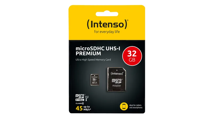Intenso Micro SDHC Karte 32GB, Class 10