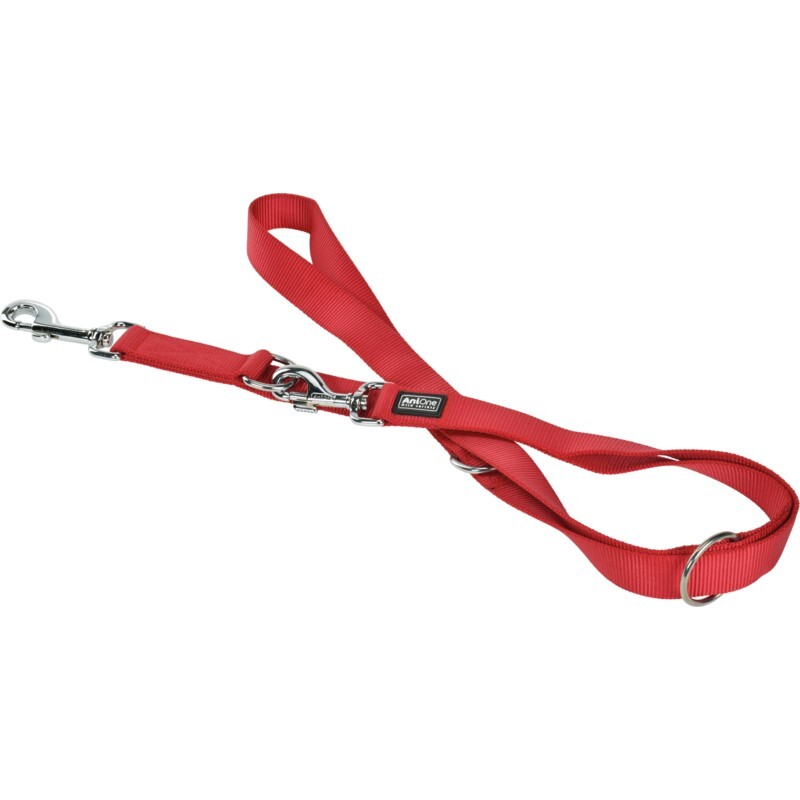 AniOne Hundeleinen AniOne Führleine Classic Nylon XL rot