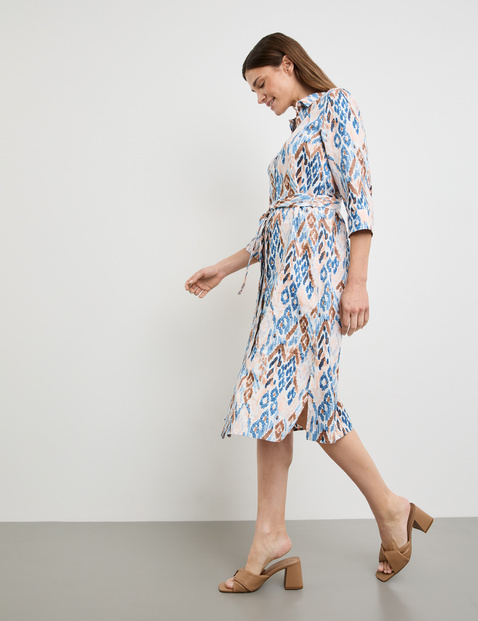 Leinenkleid mit Taillenband