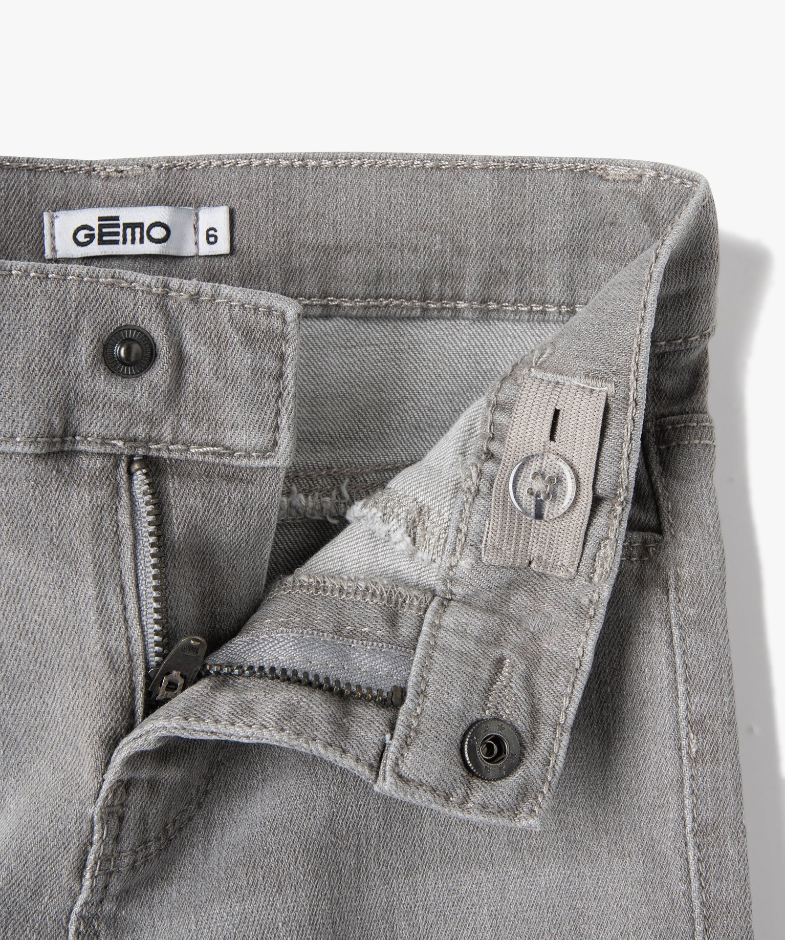 Jean fille coupe Skinny gris | GEMO