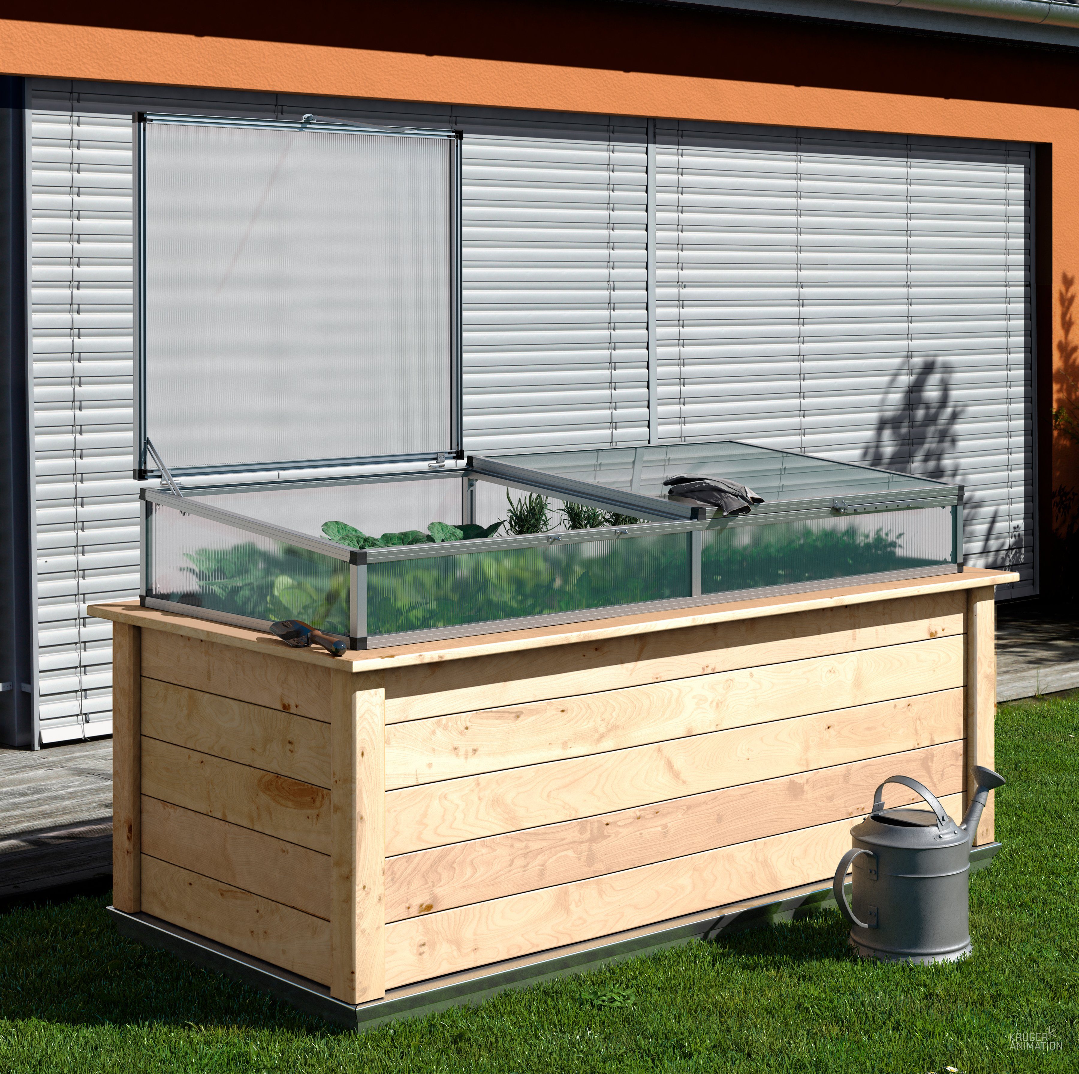 KGT Hochbeet Aufsatz Woody Large, BxTxH: 206x91x31 cm, ohne Hochbeet