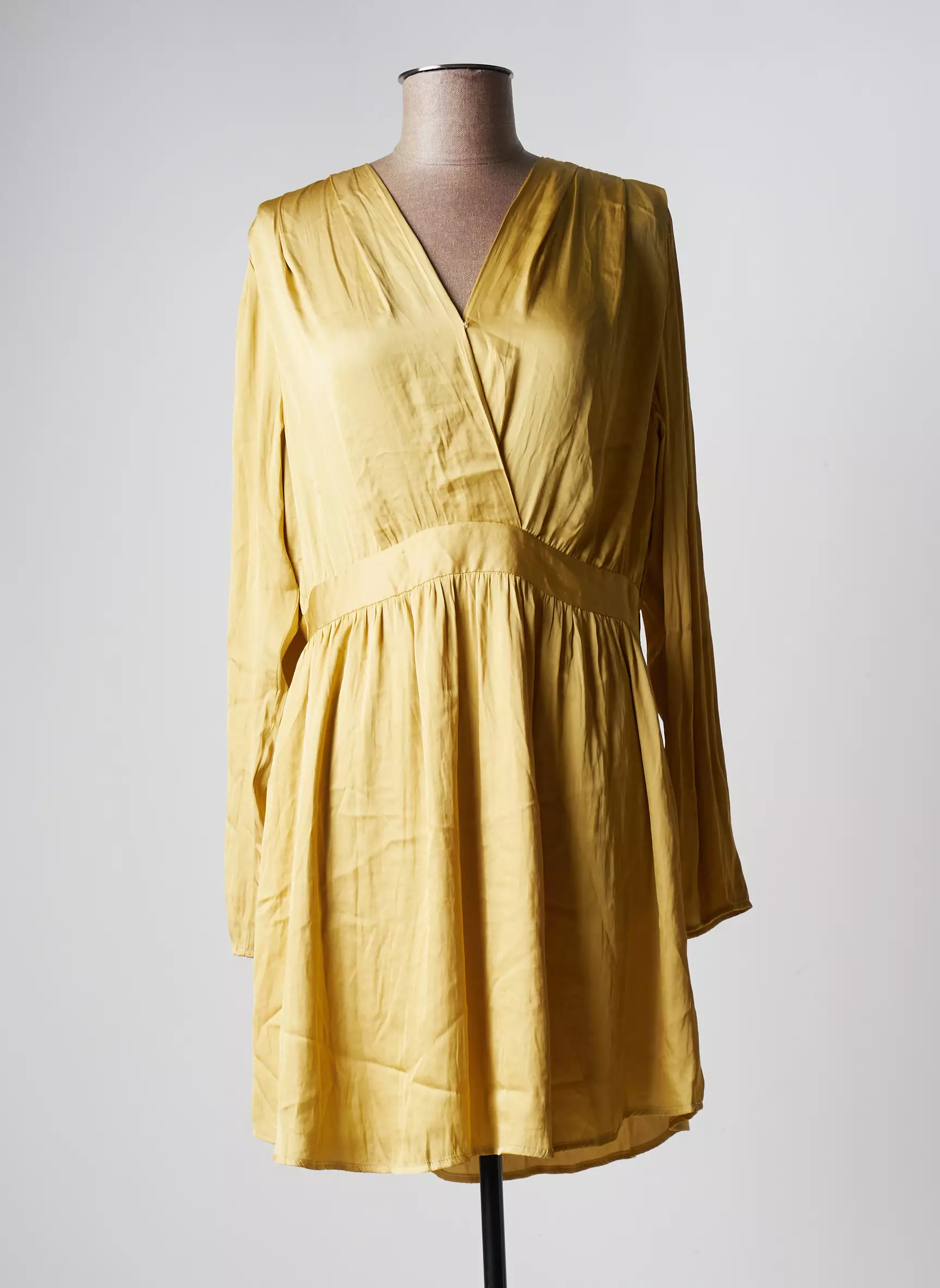 See U Soon Robes Courtes Femme couleur jaune
