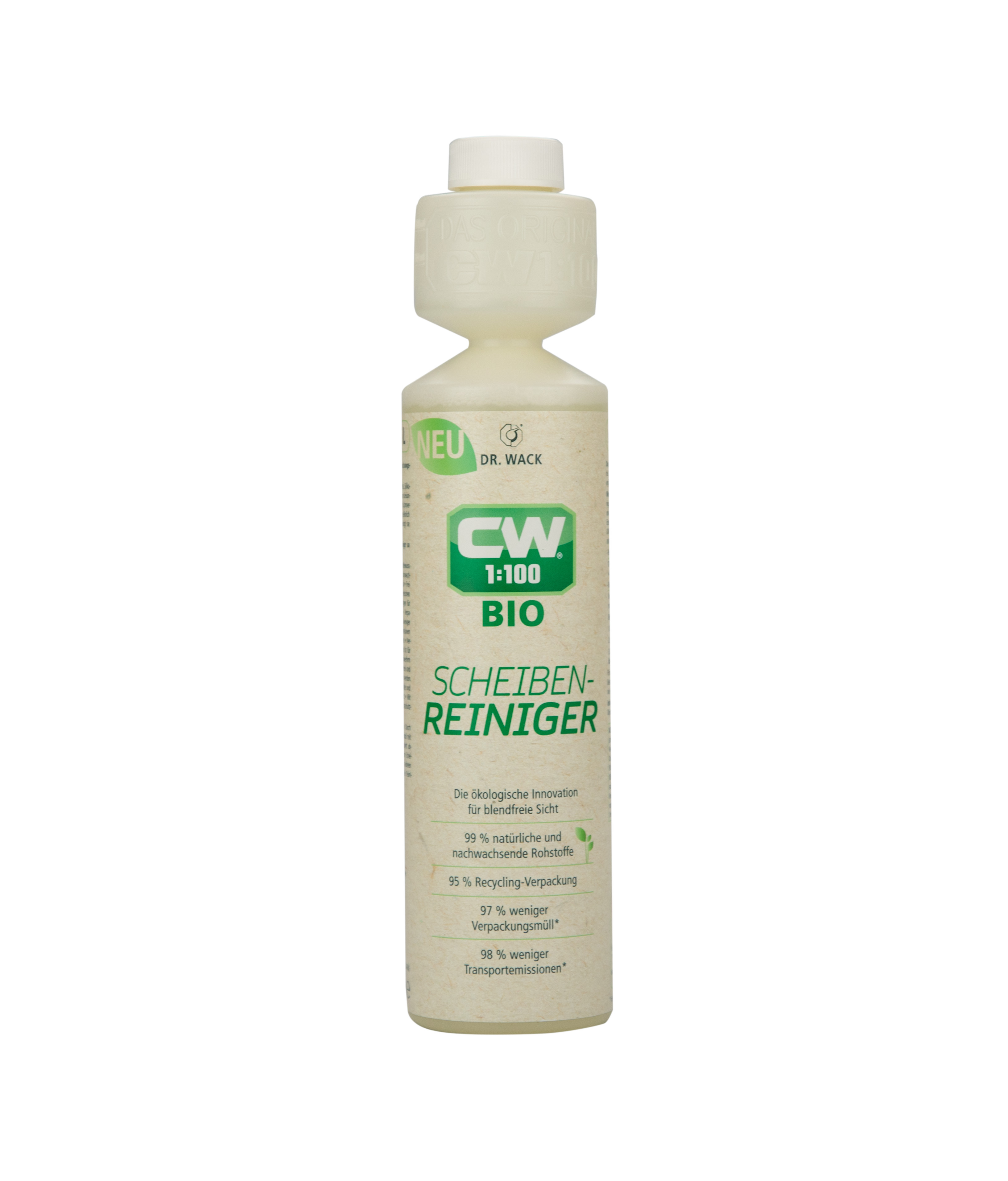 Dr. Wack CW 1:100 Bio Scheibenreiniger für die Scheibenwaschanlage, 250 ml - ATU