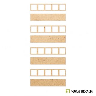 Infantry 5x1 Square Base Converter Trays (4)