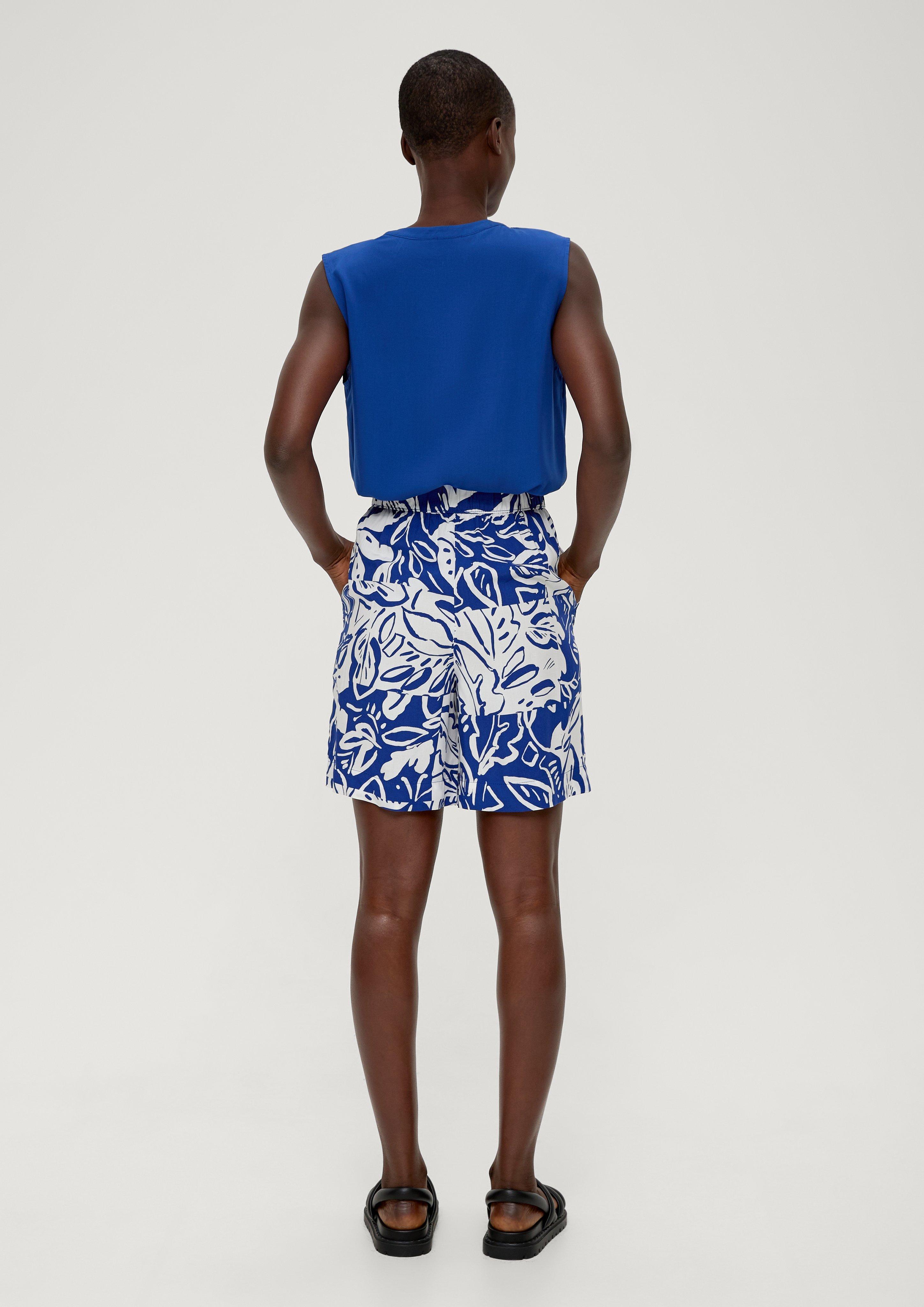 Regular: Gemusterte Shorts aus Viskose  2134644-56A0