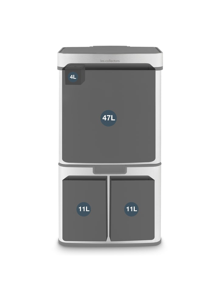 Les collectors Sensormülleimer 69L N°1012 Edelstahl günstig kaufen onesize
