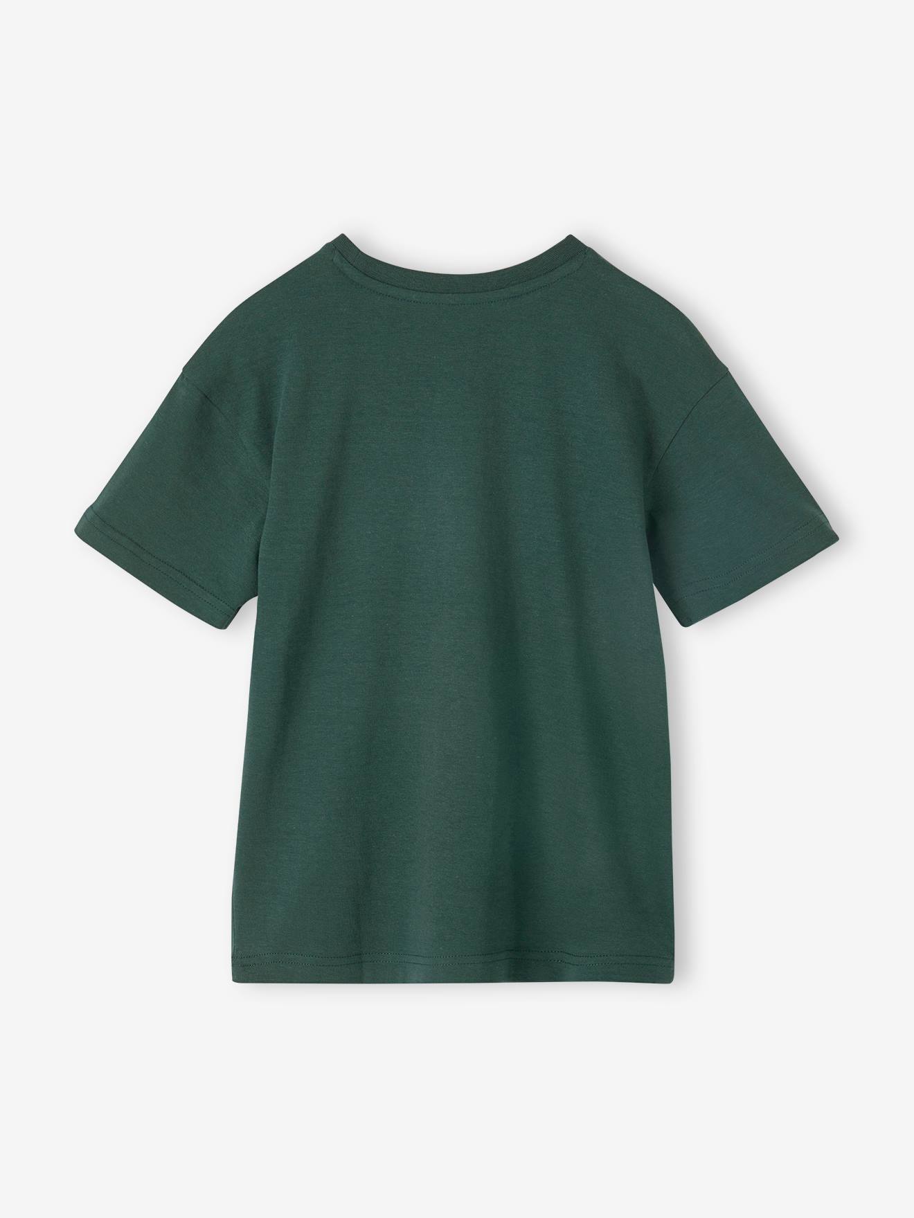 Vertbaudet Jungen T-Shirt mit Kaktusprint Oeko-Tex - tannengrün