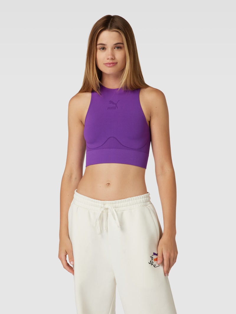 Top mit Label-Print - PUMA X P&C* in lila
