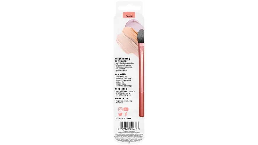 REAL TECHNIQUES Brightening Concealer Brush rosa