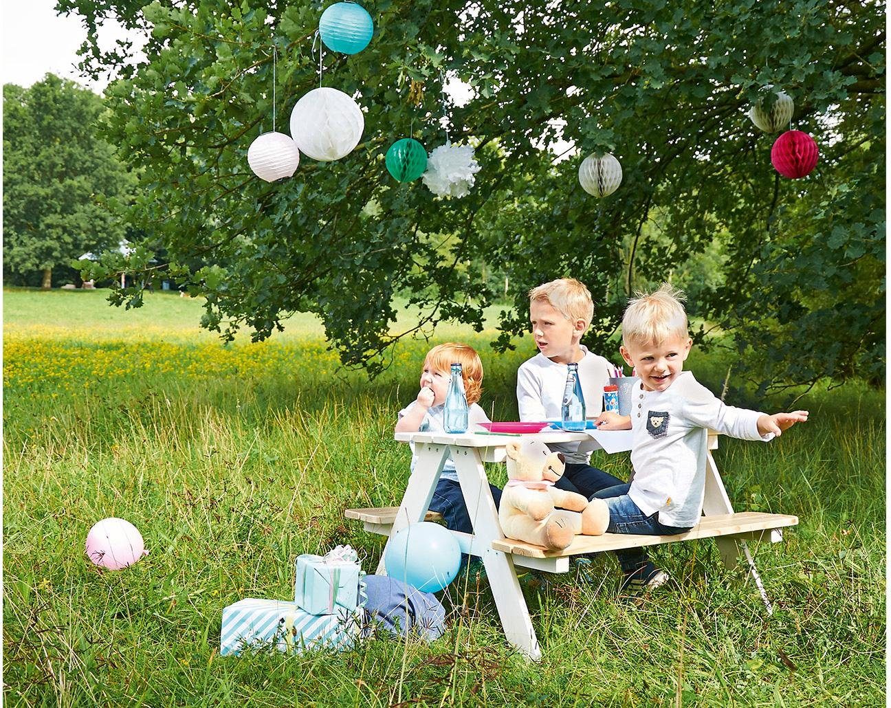Pinolino® Kindersitzgruppe Nicki für 4, weiß, Made in Europe