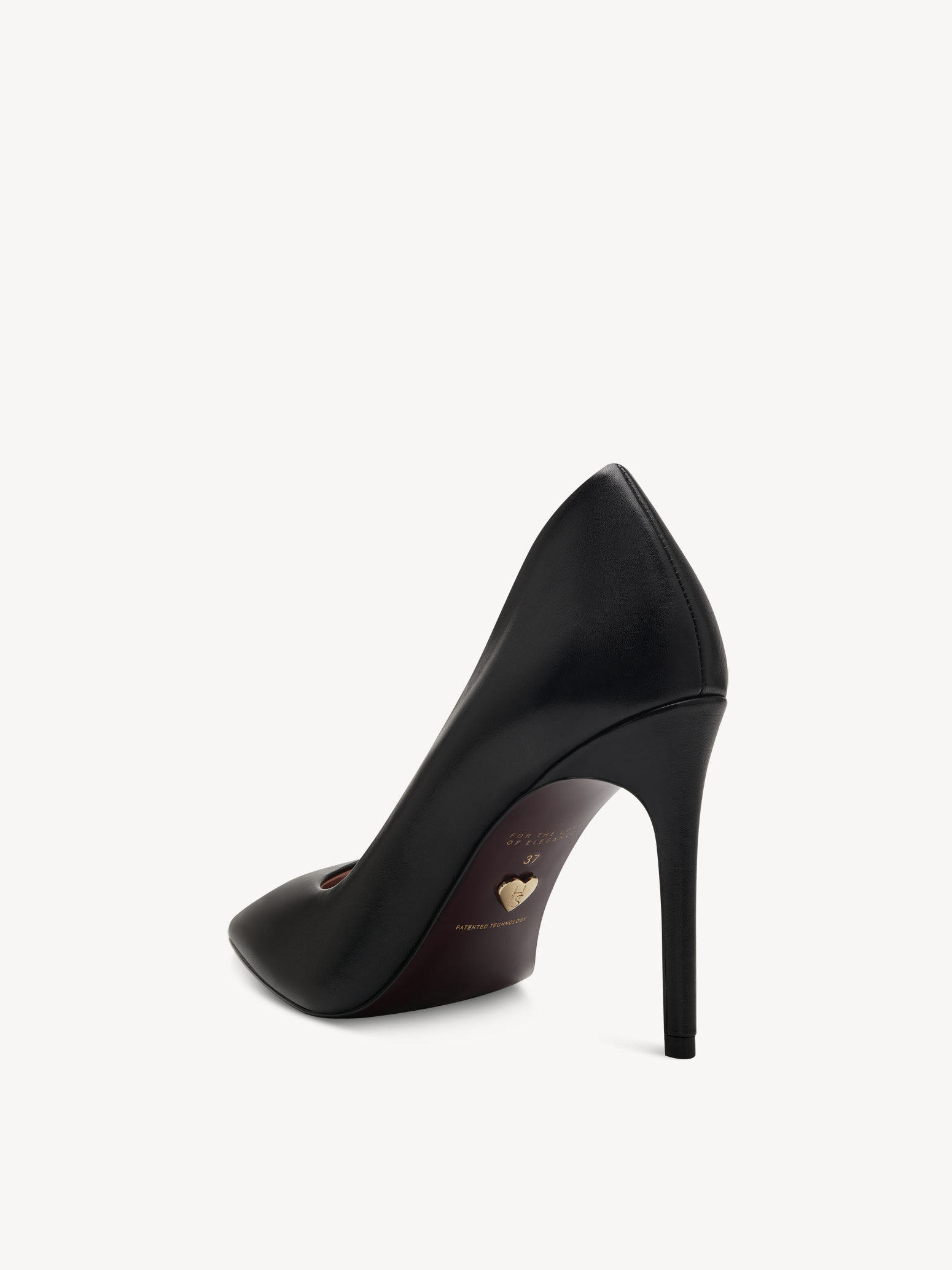 Escarpin en cuir - noir