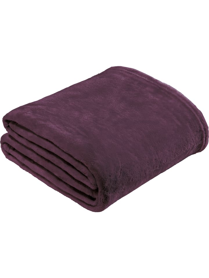 REDBEST Fleece, Microfaser Wohndecke Amarillo in dunkelviolett günstig kaufen