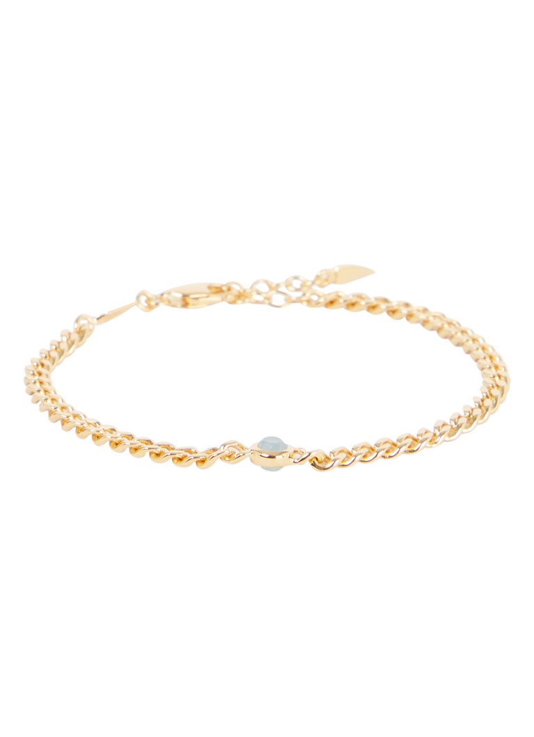 Missoma Birthstone bracelet March gold plated